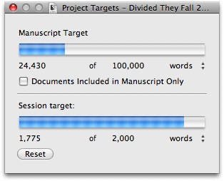 2010 02 28 Scrivener Progress 2010 02 28 Scrivener Progress